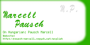 marcell pausch business card